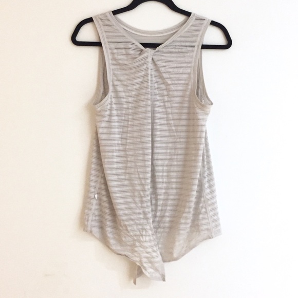 Lululemon Meet Halfway Tank *Striped Light Grey - Picture 4 of 8